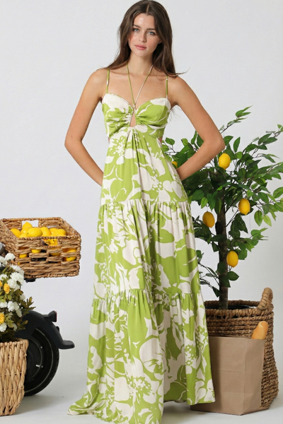 C.F KEY  HOLE MAXI DRESS