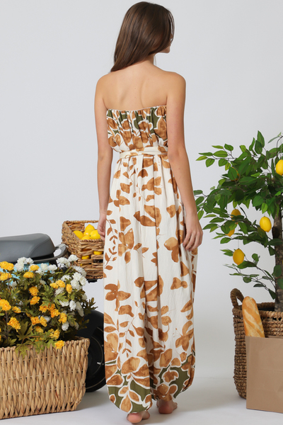 TUBE BELTED JUMPSUIT