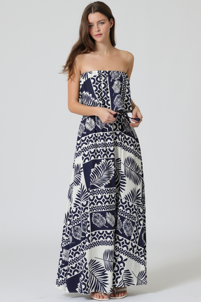 TUBE  MAXI DRESS WITH BELT