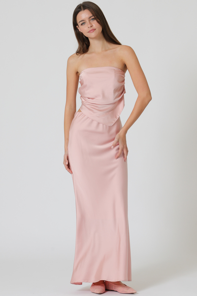 BIAS TUBE TOP  & MAXI SKIRT SET