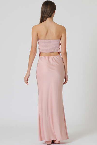 BIAS TUBE TOP  & MAXI SKIRT SET