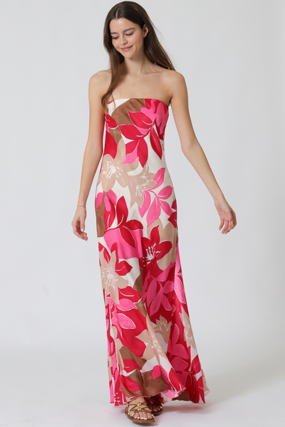 BIAS MAXI TUBE DRESS