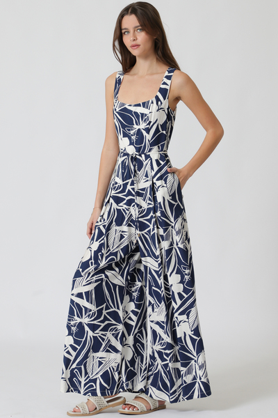 SQUARE NECK JUMPSUIT