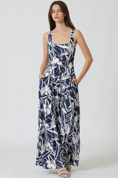 SQUARE NECK JUMPSUIT