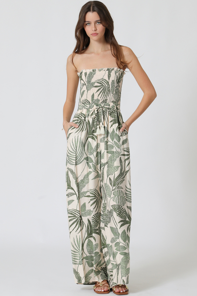 SMOCKING TUBE JUMPSUIT