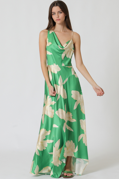 UNBALANCE NECK MAXI DRESS