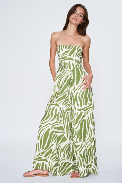 BACK TIE TUBE JUMPSUIT