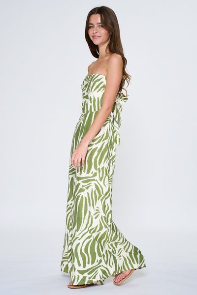 BACK TIE TUBE JUMPSUIT