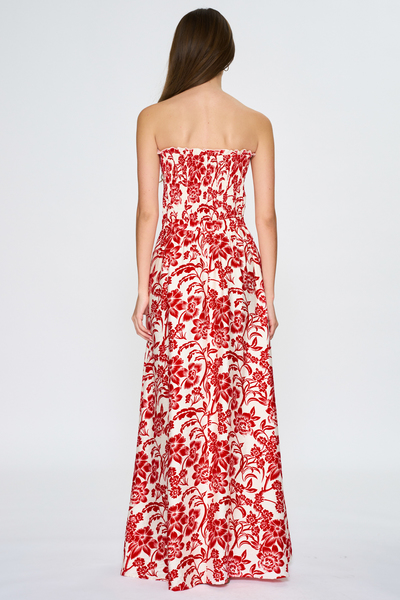 BUST SMOCKING  MAXI DRESS