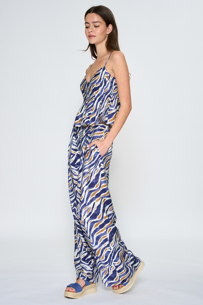 SHOULDER TSTRING TOP W/ LONG PANTS SET