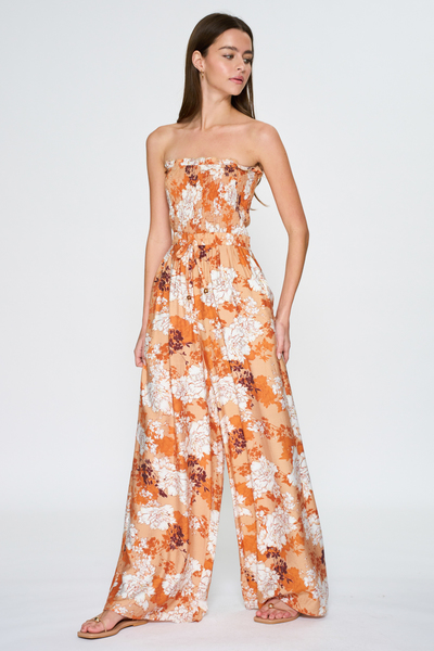 SMOCKING TOP JUMPSUIT