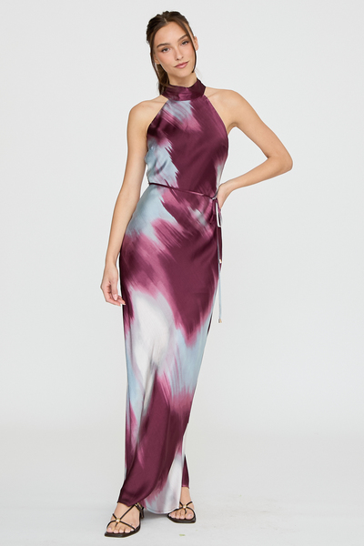 [REORDER] TIE DYE HALTER NECK MAXI DRESS