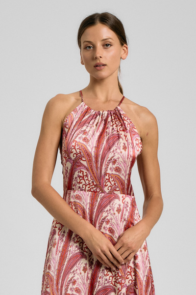 PAISLEY HALTER NECK MAXI DRESS